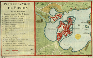 Plan De La Ville De Boston et ses environs