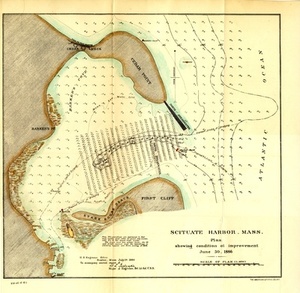 Scituate Harbor, Mass.: Plan Showing Condition of Improvement, June 30, 1886