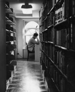 Stetson Library carrel in the stacks