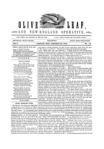 Olive Leaf, September 30, 1843