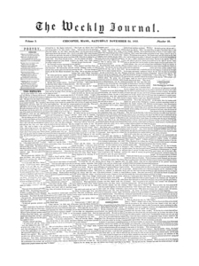 Chicopee Weekly Journal, November 24,1855
