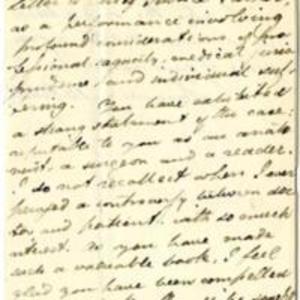 Letter to John C. Warren from Dr. Samuel Mitchell