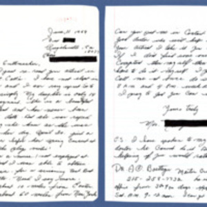 Letter to Guttmacher from Riegelsville, Pennsylvania