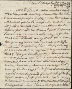 Letters from Benjamin Waterhouse (1797-1843) to Benjamin Waterhouse