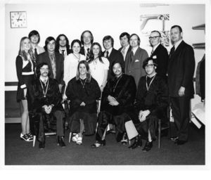 Suffolk University students and faculty at the 1973 Gold Key Club event