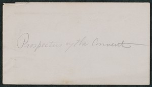 "Ursuline Community, Mount Benedict - Charlestown," prospectus