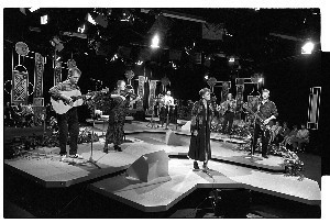 Maire O'Connell, traditional singer. Shots taken when she was recording at TV program at the BBC in Belfast