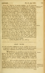 1806 Chap. 0098. An Act, In Further Addition To An Act, Entitled An Act To Incorporate A Part Of The Counties Of York And Cumberland, Into A Separate County By The Name Of Oxford.