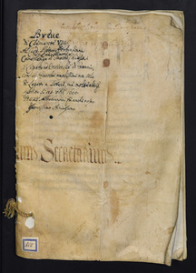 Breve di Clemente VIII Al Card. Pietro A[l]dobrandini