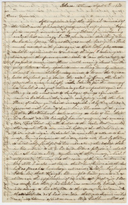 Letter from unidentified correspondent to Sarah Stebbins, 1833 September 5