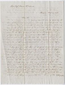 Henry J. Van-Lennep letter to Edward Hitchcock, 1843 February 2