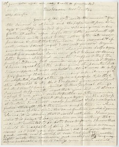 Benjamin Silliman letter to Edward Hitchcock, 1844 November 1