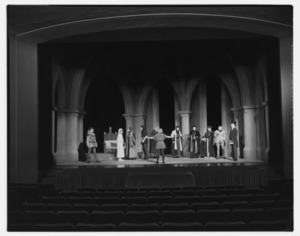 Photographs of Saint Joan in Kirby Theater, 1962