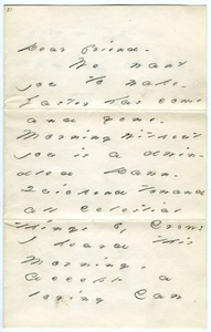 Emily Dickinson letter to Mrs. Edward (Sarah) Tuckerman