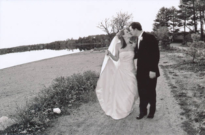 Jill and Bill kiss at the lake