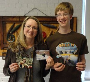 Diana Archibald and Turner Netherton at the Lowell Mass. Memories Road Show