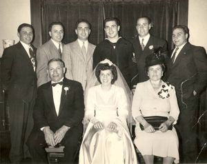 Oliverio family grown-up at daughter Mary's wedding