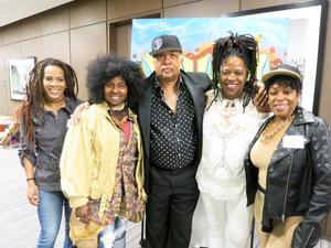 Lisa Lee and Sonny Thompson at the "Show 'Em Whatcha Got" Mass. Memories Road Show: The Hip-Hop Edition
