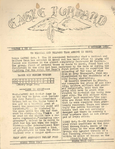 Eagle Forward (Vol. 1, No. 10), 1950 October 6