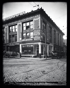 Building at north corner of Bowdoin Square and Green Street