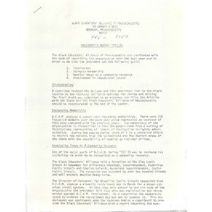 President's report '72 - '73.