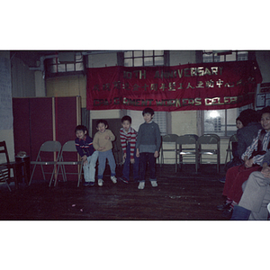 Children play at a Garment Workers' Center celebration