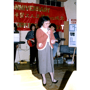 Band performing at Chinese Progressive Association anniversary event