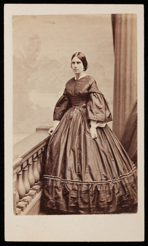 Studio portrait of Mrs. Justin Winsor, Boston, Mass., 1861