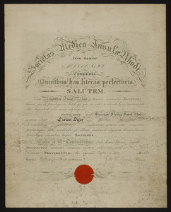 Rhode Island Medical Society certificate