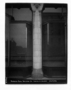 Berkeley Building, Boylston St. cracks in column, Boston, Mass., January 6, 1913