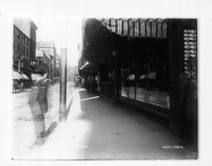 Sidewalk 700 Washington St., east side, at Beach Street, Boston, Mass., October 1904