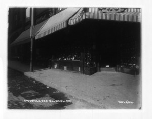 Sidewalk 639-641 Washington St., west side, Boston, Mass., November 6, 1904