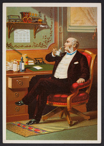 Trade card for Compound Oxygen, Drs. Starkey & Palen, 1529 Arch Street, Philadelphia, Pennsylvania, ca. 1880