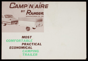 Camp N Aire, by Ranger Manufacturing Co., Inc. P.O. Box 105, Jackson, Michigan