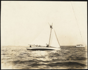 Sailboat - man on top of mast