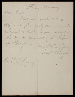 Wright to Thomas Lincoln Casey, undated[January 1879] (2)