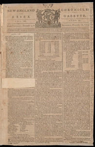 The New-England Chronicle: or, the Essex Gazette, 16 November 1775