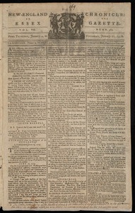 The New-England Chronicle: or, the Essex Gazette, 11 January 1776