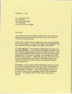 Letter from Mark H. McCormack to Richard E. Moore