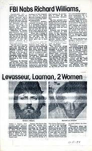 FBI nabs Richard Williams, Levasseur, Laaman, 2 women
