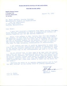 Letter from Harold S. Remmes to Elmer C. Bartels