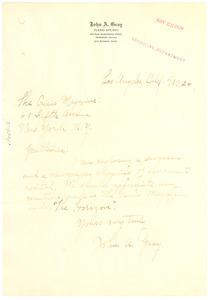 Letter from John A. Gray to The Crisis