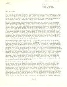 Letter from Philip Morrison to Thomas Mann