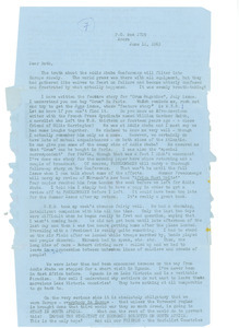 Letter from Shirley Graham Du Bois to Ruth Lazarus