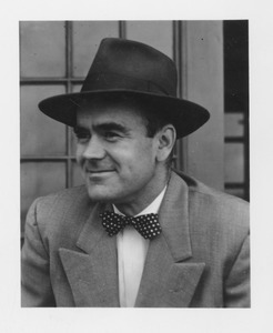 Carl A. Keyser in hat and bow tie