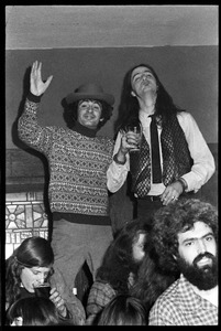 Joe Spadafora (left) with James Montgomery, at the opening of Club Zircon