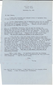 Letter from Shirley Graham Du Bois to Bernard Jaffe