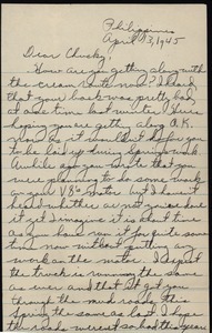 Letter from Harold D. Langland to Chucky
