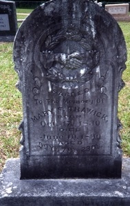 Mississippi gravestone: Trawaick, Mary (d. 1890)