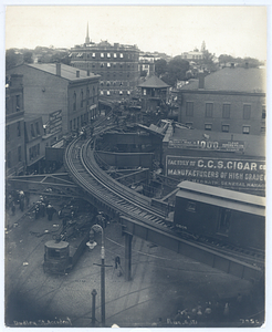 Dudley Street accident, view from rooftop of tracks